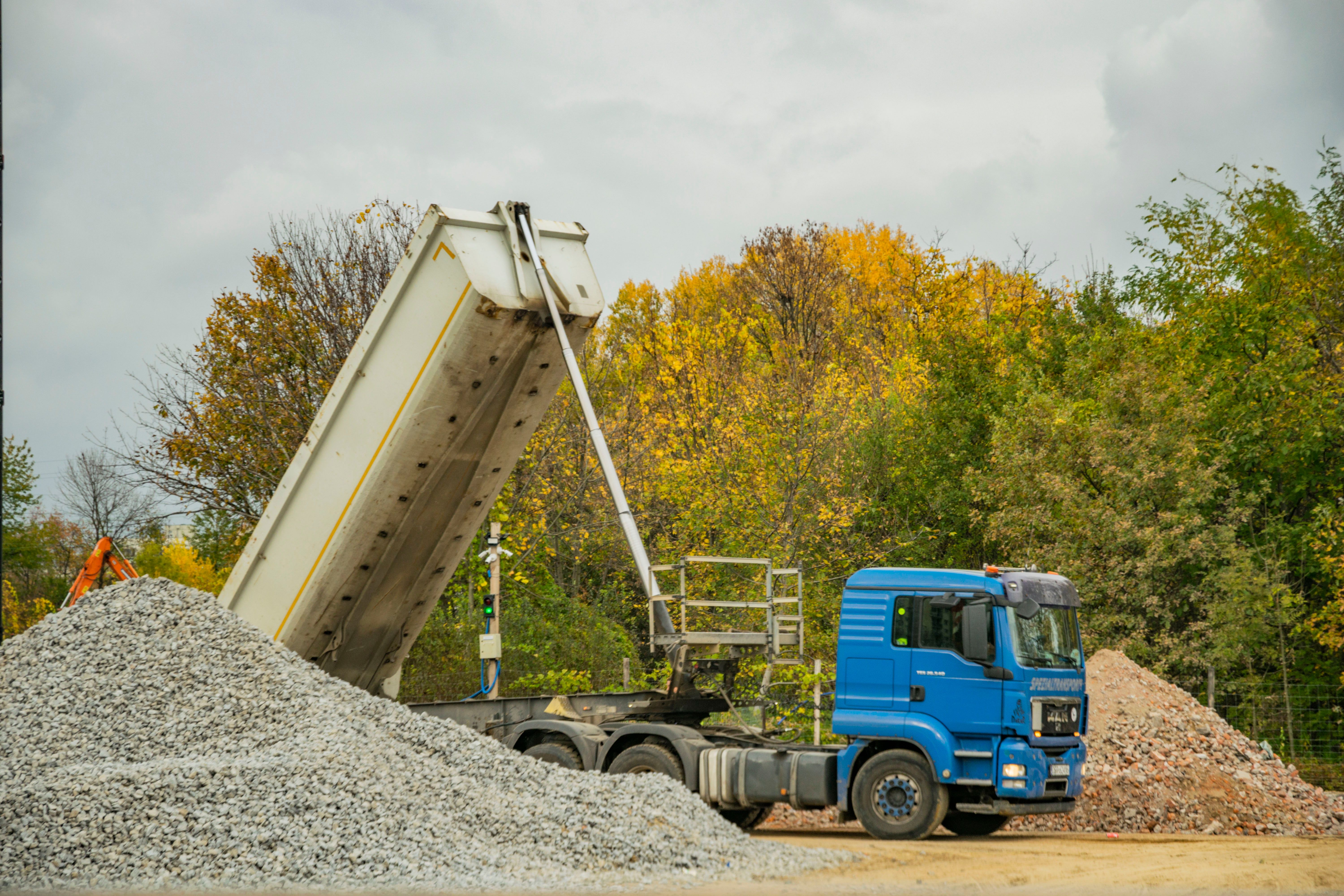 Limestone aggregate delivery